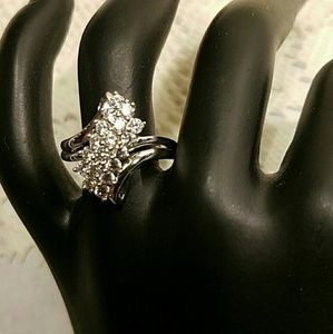 Maura's Boutique Jewelry - Diamonluxe Simulated Diamond Waterfall Ring. Maura's Boutique Jewelry - Diamonluxe Simulated Diamond Waterfall Ring.